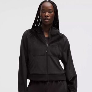 Lululemon Athletica Velour/Velvet Scuba Zip Up